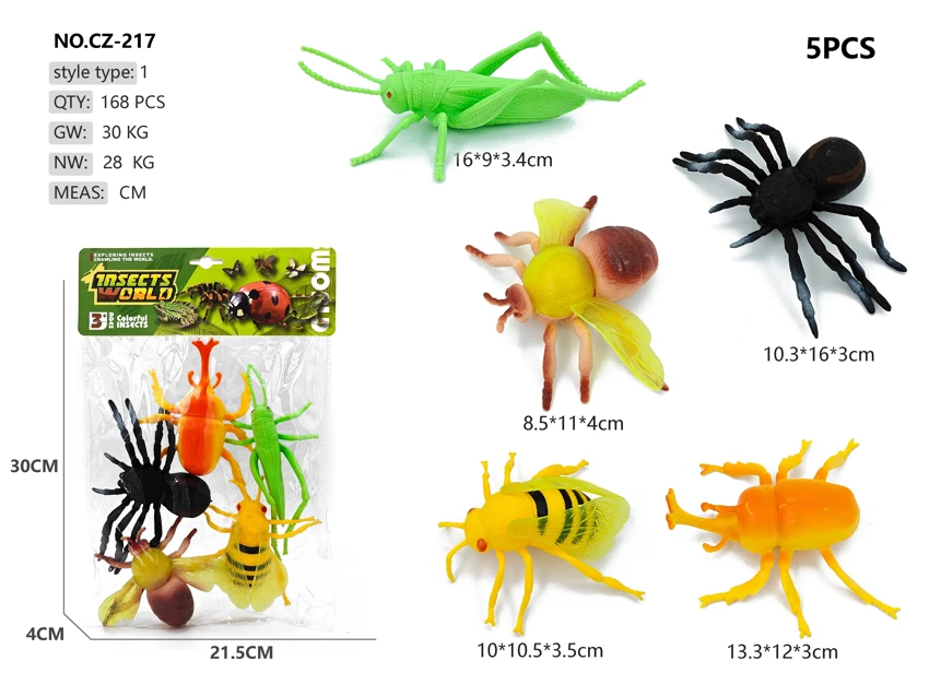 5 large insects spiders