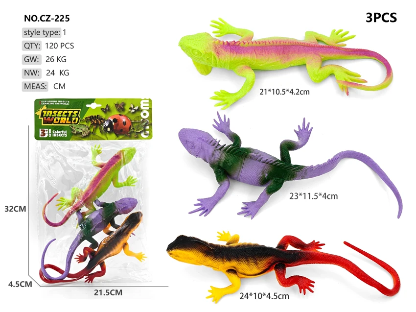 3 large lizards B with whistle