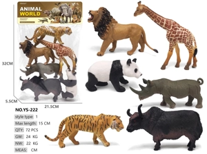 Painted 6 Wild Animals