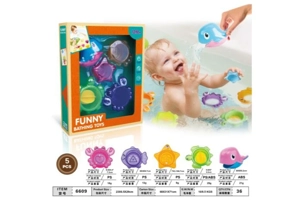 Ocean Bath Stacking Cups Set