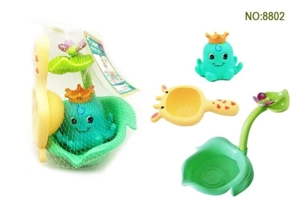 Ocean Bath Leaf Pond Rubber Octopus 3-Piece Set