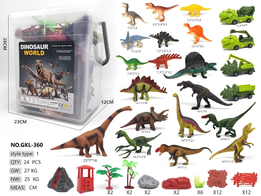Extra Large Bucket 18 Dinosaurs 44 Accessories Dinosaur Car
