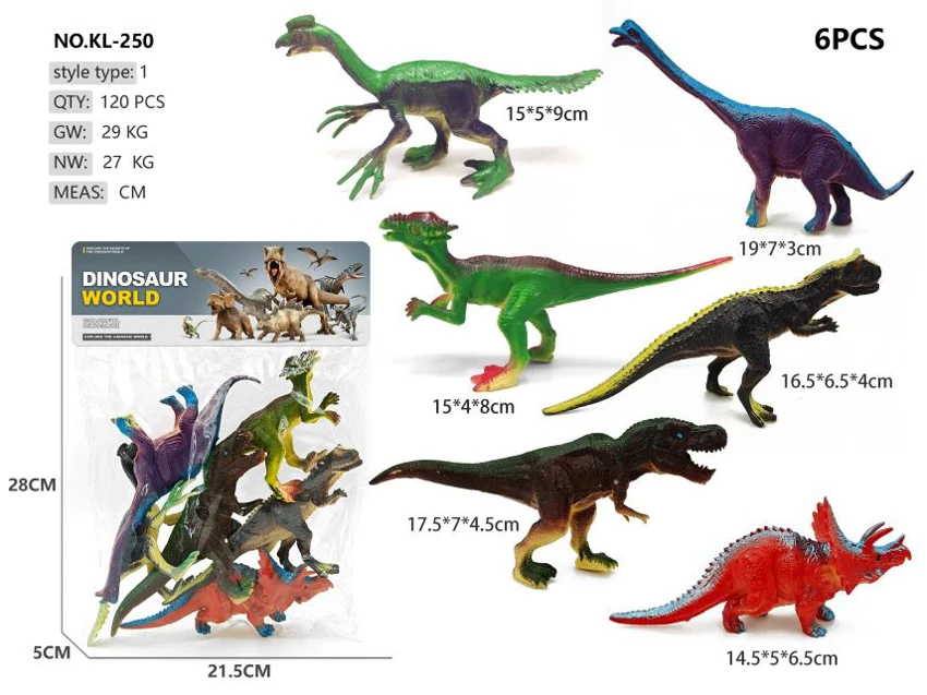 6 dinosaurs