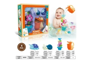 Bath Water Sprinkler Flower Duck Pourer Rubber Set