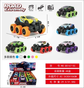 Metal Six-Wheel Dual Inertia Big Bull Simulation Off-Road Big Wheel Car Inertia Metal Car Off-Road Inertia Car Big Wheel Inertia Car Inertia Off-Road Car Simulation Model Car