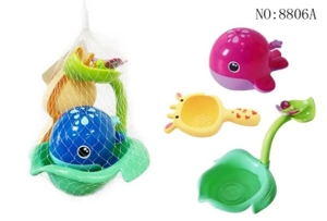 Ocean Bath Leaf Dolphin Set (Blue)