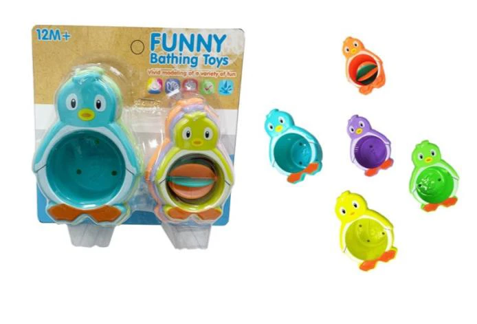 Ocean Bath Stacking Cup Penguin Cup 5-Piece Set