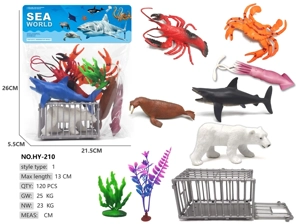 6 Marine Animals Cage Scene