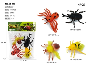 4 large insects rhinoceros beetles