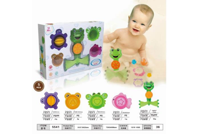 Ocean Bath Stacking Cups Frog Set Four Colors