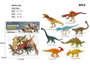 8 dinosaur models