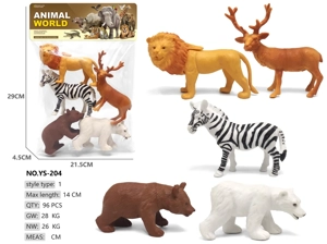 5 Wild Animals Zebra Polar Bear