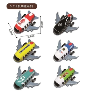 5.2cm Metal Pull-Back Airplane