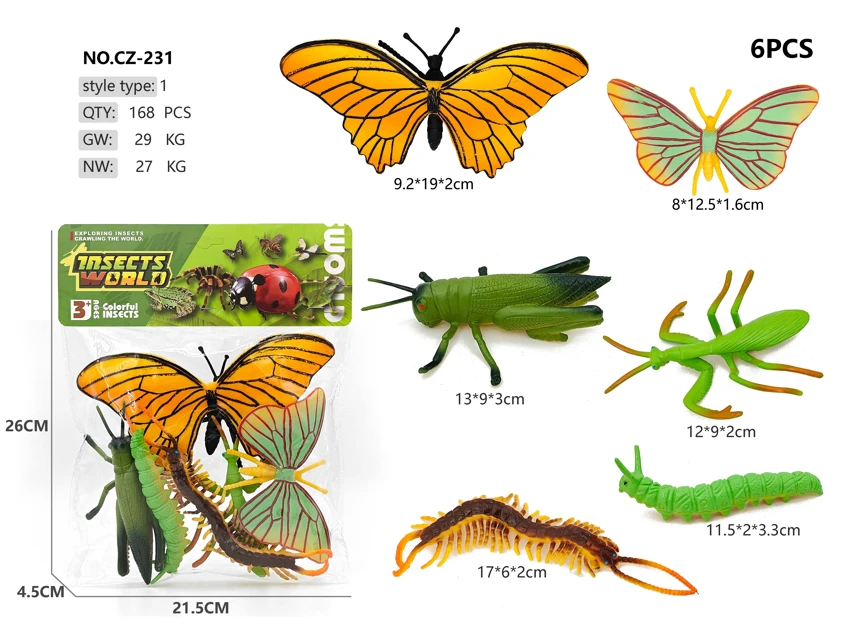 6 insect models
