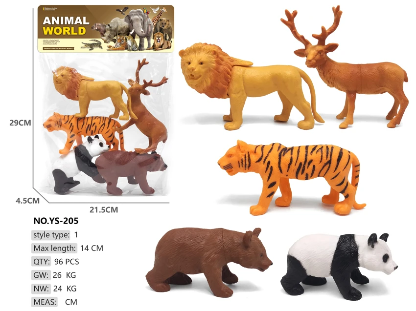 5 Wild Animals Brown Bear Panda