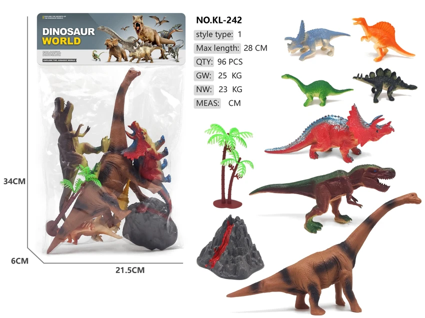 Extra-large dinosaur 1, 2, 4 dinosaur scenes
