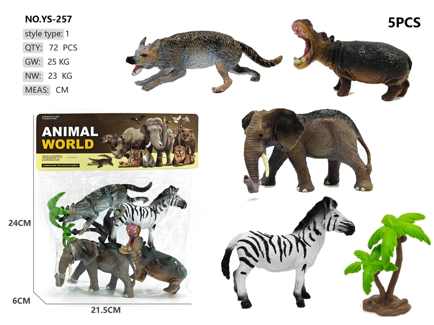 4 Solid Wild Animals