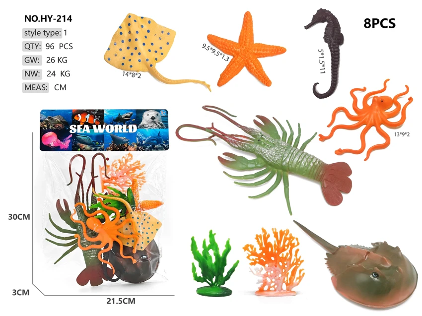 Solid 6 Marine Animals