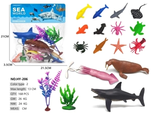 3 sets of 12 Small Marine Animals
