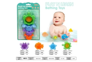 Ocean Bath Stacking Cup Set Four Colors