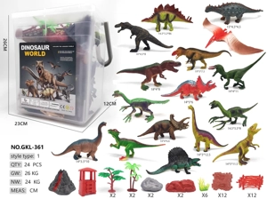 Extra Large Bucket 16 Dinosaurs 40 Accessories