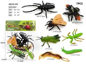 7 insect models, caterpillar