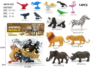 8 Small Birds 6 Animals