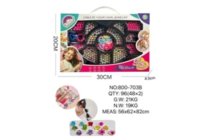 DIY playhouse girl toy beads little girl plaid