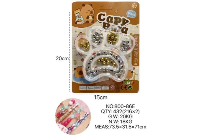 DIY Beaded Capybara Ice Cream