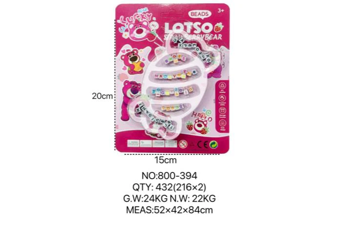 DIY Beaded Strawberry Bear