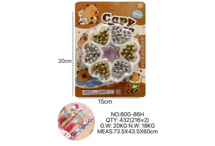 DIY Beaded Capybara Heart Lollipop