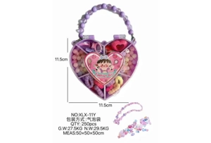 DIY play house girl toy beads girl heart