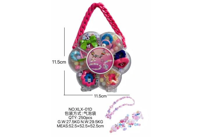 DIY playhouse girl toy beaded jewelry plum blossom