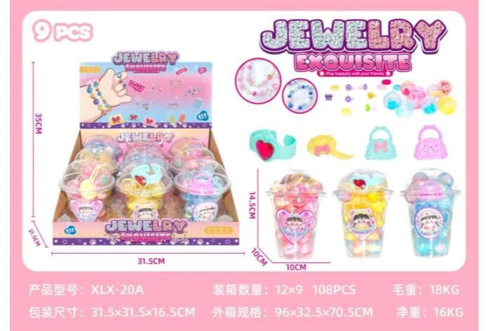 DIY Playing House Girl Toys Beaded Cartoon Capybara Square