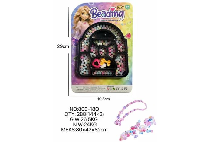 DIY playhouse girl toy beads little girl bag