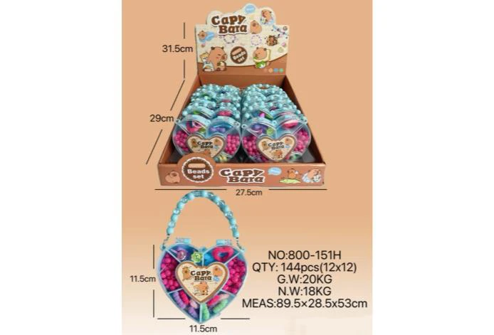 DIY Playhouse Girl Toy Beads Capybara Heart (12PCS Price Per Piece)