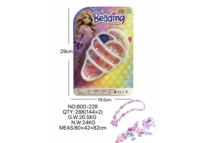 DIY playhouse girl toy beaded little girl big ice cream