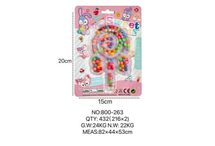 StellaLou DIY Beaded Heart Lollipop