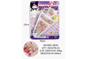 DIY Playing House Girl Toys Beaded Cartoon Hand Cat