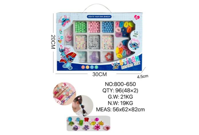 DIY Playing House Girl Toys Beaded Cartoon Hand Cat