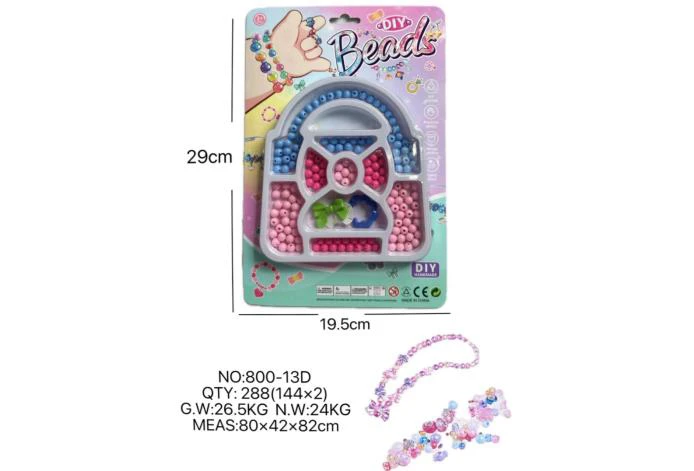 DIY play house girl toy beaded cartoon small handbag