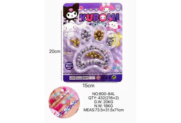 DIY Beaded Kuromi Bear Claw