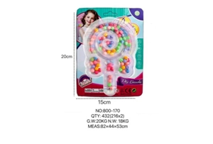 DIY Bead Heart Lollipop