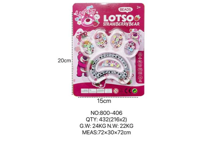 DIY Beaded Strawberry Bear