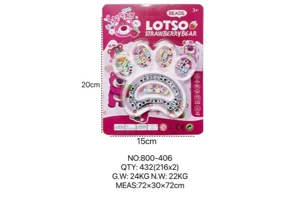 DIY Beaded Strawberry Bear