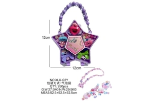 DIY pretend play girl toy beaded jewelry five-pointed star