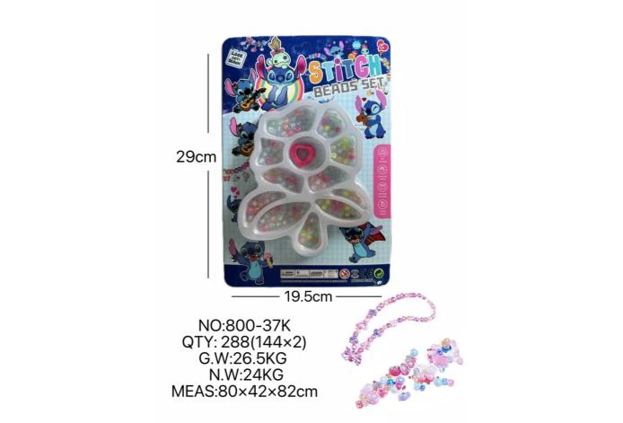 DIY playhouse girl toy bead Stitch flower