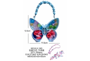 DIY play house girl toy beads butterfly