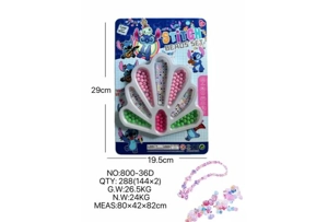 DIY playhouse girl toy bead Stitch peacock tail