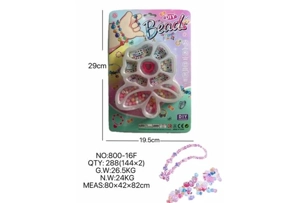 DIY playhouse girl toy beaded cartoon hand flower